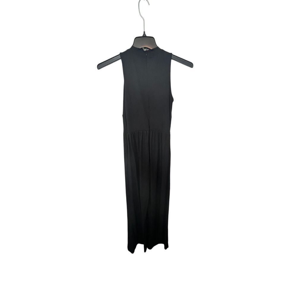 Elegant Black Sleeveless Wide Leg Jumpsuit Evening Formal Occasion Party Wear - Picture 5 of 6